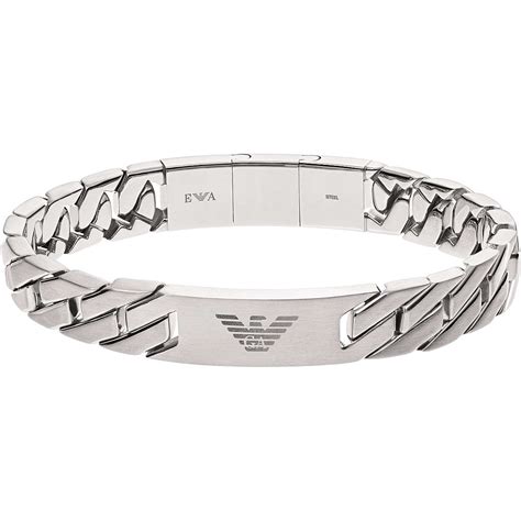 emporio armani silver bracelet.